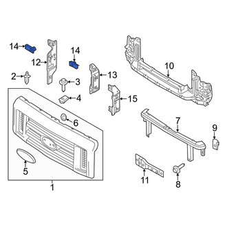 Ford OE - Bumper Face Bar Nut