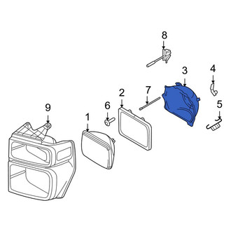 Ford OE - Right Headlight Bracket