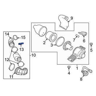 Ford OE - Engine Air Intake Hose Adapter