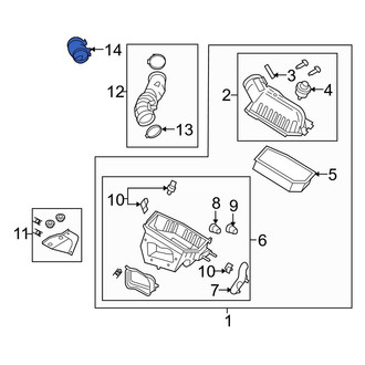 Ford OE - Engine Air Intake Hose