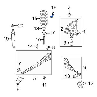Ford OE - Front Upper Coil Spring Retainer