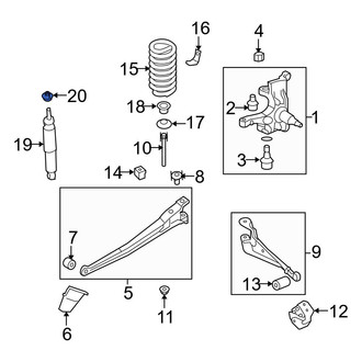 Ford OE - Suspension Shock Absorber Mount Insulator