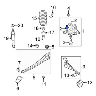 Ford OE - Front Upper Suspension Ball Joint