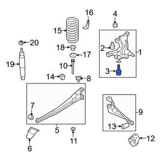 Ford OE - Front Upper Suspension Ball Joint