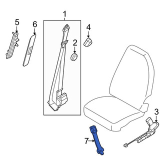 Ford OE - Front Seat Belt Extension
