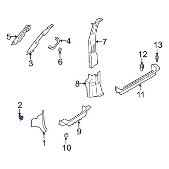 Ford OE - Rear Door Trim Molding Clip