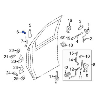 Ford OE - Outer Exterior Door Handle Rivet