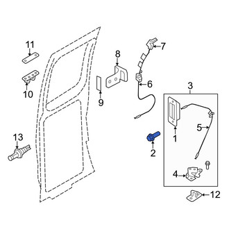 Ford OE - Outer Exterior Door Handle Rivet