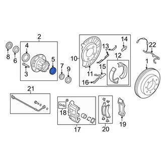 Ford OE - Rear Outer Wheel Bearing Race