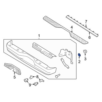 Ford OE - Bumper Face Bar Nut
