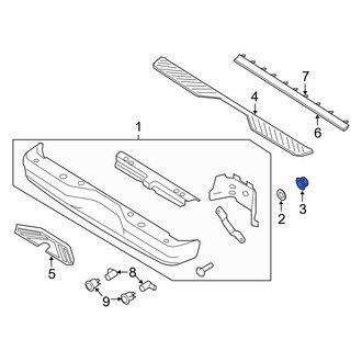 Ford OE - Front Bumper Cover Reinforcement Nut