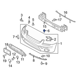 Ford OE - Radiator Support Panel Reinforcement Screw