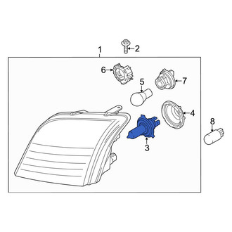Ford OE - Front Headlight Bulb