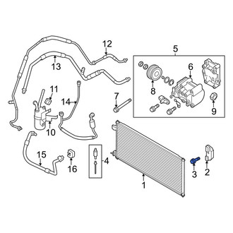 Ford OE - Seat Armrest Screw