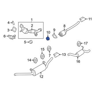 Ford OE - Exhaust Flange Nut