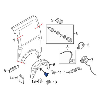 Ford OE - Front Bumper Cover Screw