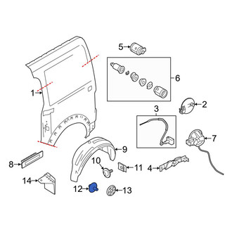 Ford OE - Dashboard Panel Insulator Clip