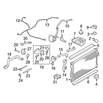 Ford OE - Cooling System Bypass Line Adapter