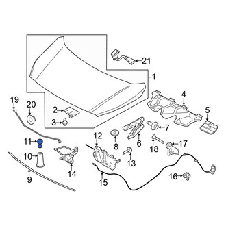 Ford OE - Front Outer Hood Stop Buffer