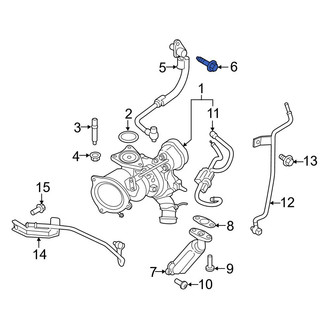 Ford OE - Turbocharger Oil Line Bolt