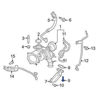 Ford OE - Turbocharger Oil Line Bolt