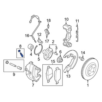 Ford OE - Front Brake Bleeder Screw