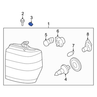 Ford OE - Radiator Support Tie Bar Nut