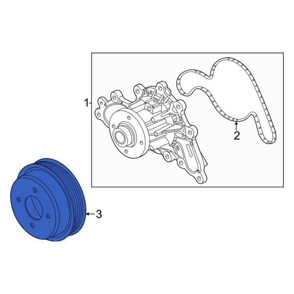 Engine Water Pump Pulley