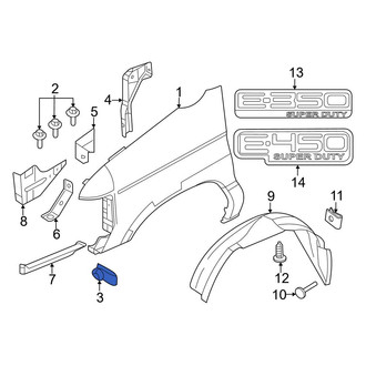 Ford OE - Door Interior Trim Panel Nut