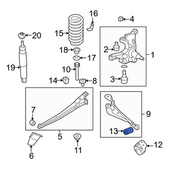 Ford OE - Front Forward Radius Arm Bushing