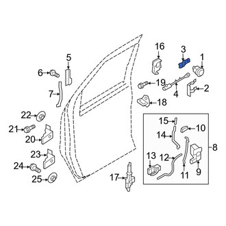 Ford OE - Front Left Door Lock Operating Rod
