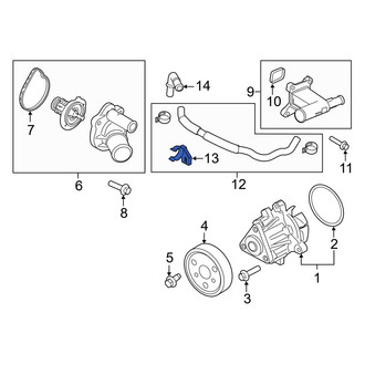Ford OE - Engine Coolant Pipe Clip