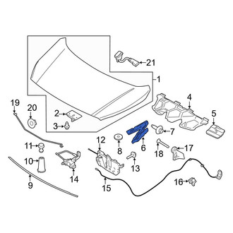 Ford OE - Front Left Hood Hinge