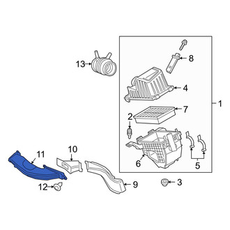 Ford OE - Front Engine Air Intake Hose