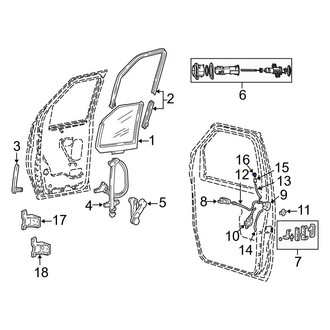 Ford OE - Rear Door Interior Trim Panel Grommet
