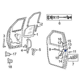 Ford OE - Front Left Door Latch Assembly