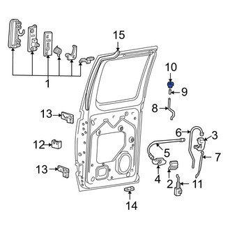 Ford OE - Rear Door Interior Trim Panel Grommet