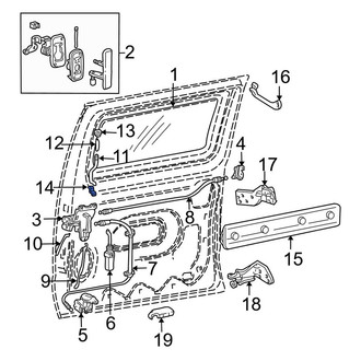 Ford OE - Center Door Latch Cable Clip
