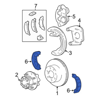 Ford OE - Rear Parking Brake Shoe