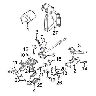 Ford OE - Rack And Pinion Steering Pinion Shaft