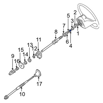 Ford OE - Lower Steering Column Bearing Race