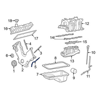 Ford OE - Left Engine Timing Cover Gasket