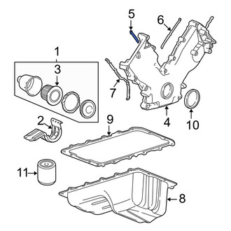 Ford OE - Center Engine Timing Cover Gasket