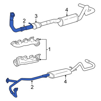 Ford OE - Right Exhaust Pipe