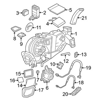 Ford OE - Air Conditioner & Heater - Auxiliary A/C & Heater Unit (Eddie Bauer / King Ranch / Limited / XLS / XLT / XLT Sport)