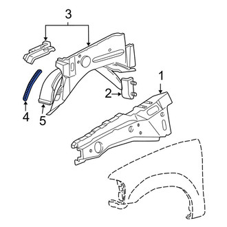 Ford OE - Front Wheel Housing Side Panel Seal