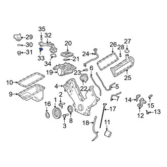 Ford OE - Right Engine Coolant Thermostat Housing Gasket