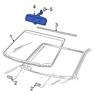 Ford OE - Front Interior Rear View Mirror