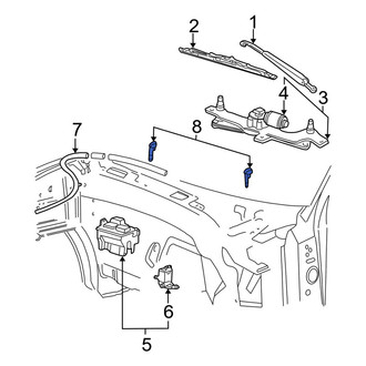 Ford OE - Front Windshield Washer Nozzle