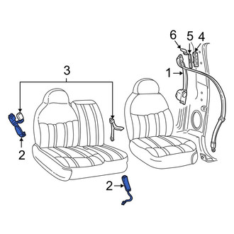 Ford OE - Center Seat Belt Receptacle